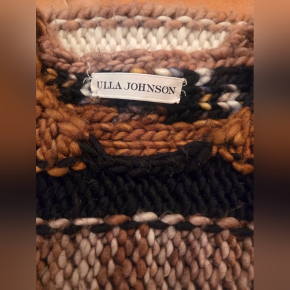 Ulla Johnson Merino Wool Puff Sleeve Sweater - Picture 7 of 9